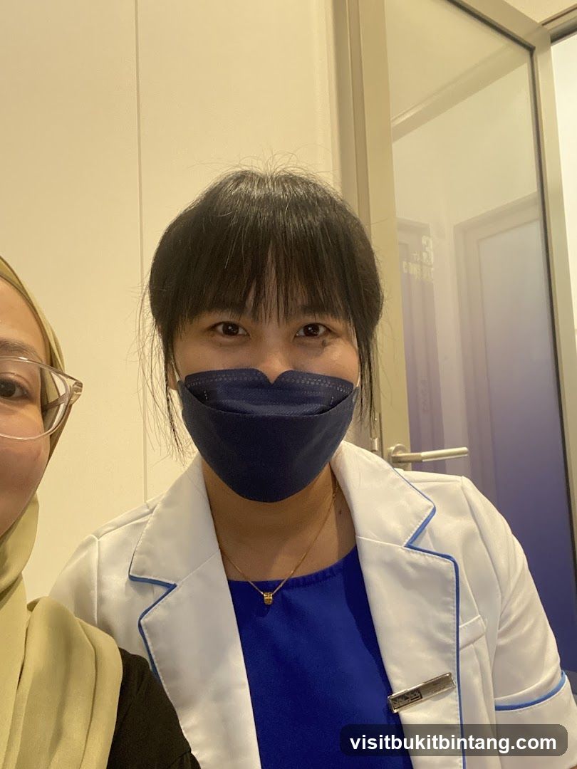 Two people wearing masks