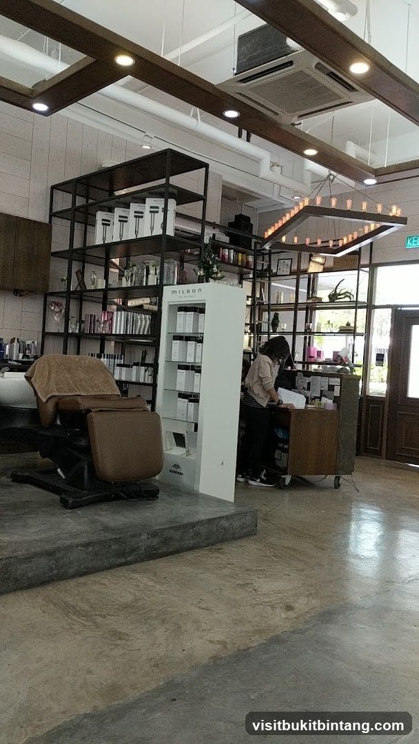 Salon Interior with Products and Staff
