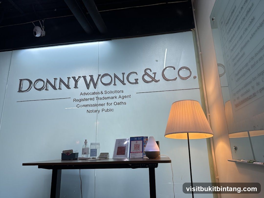 Office Interior with Company Logo