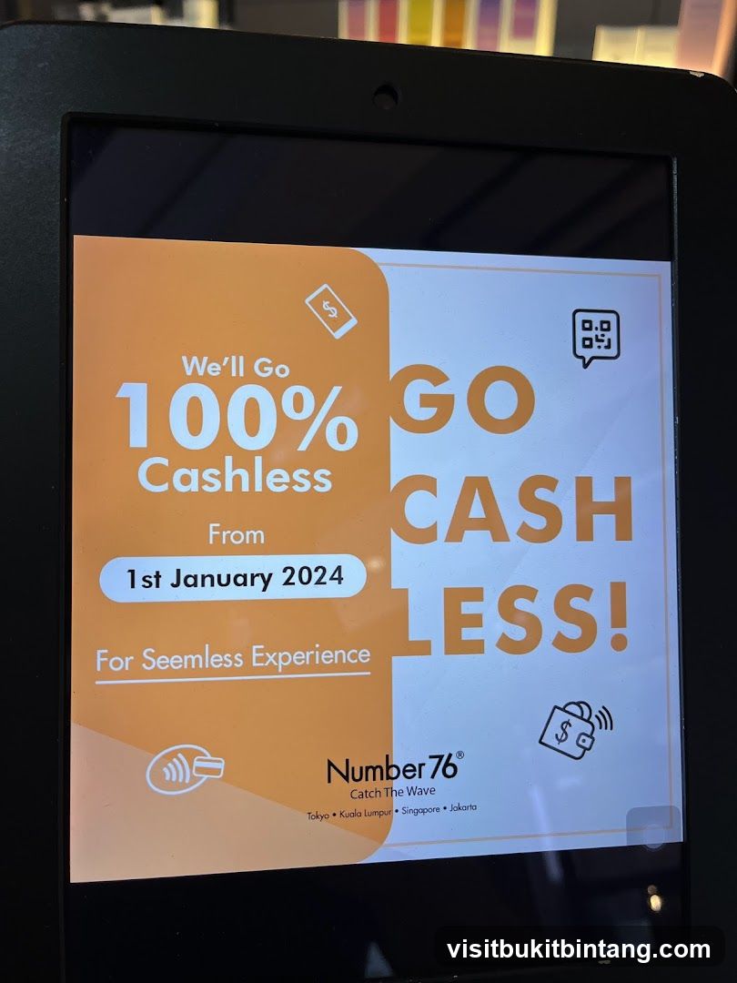 Cashless Payment Announcement
