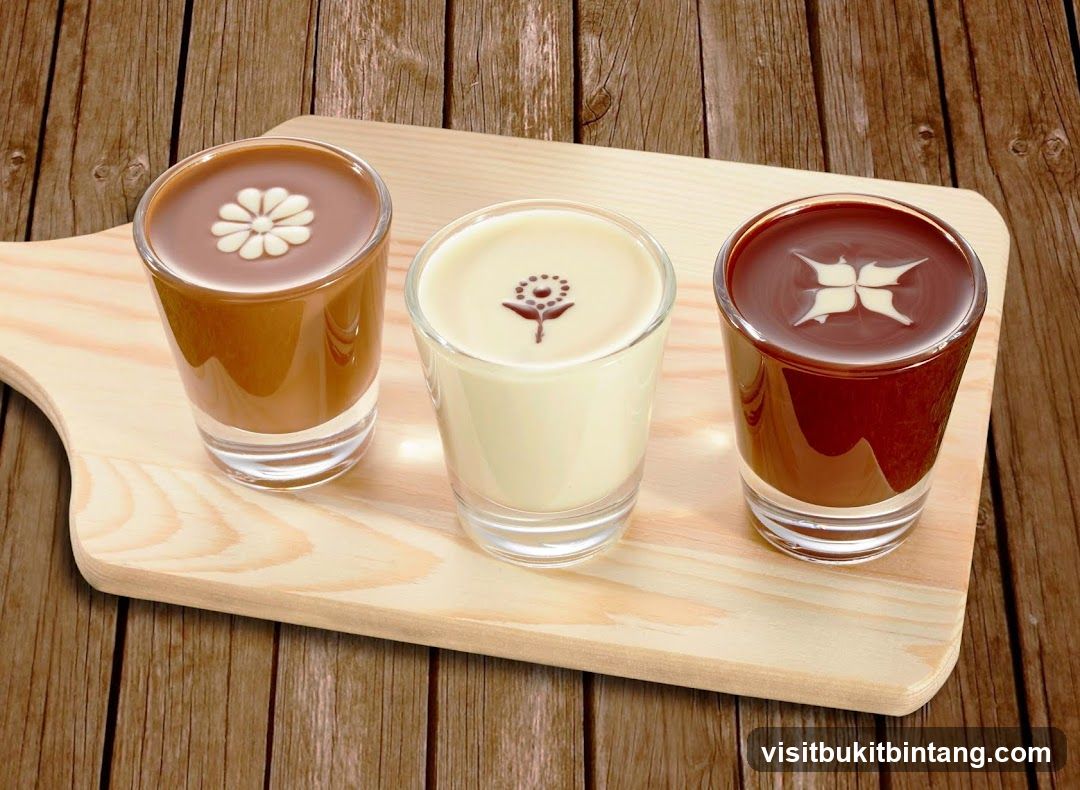 Three Chocolate Drinks