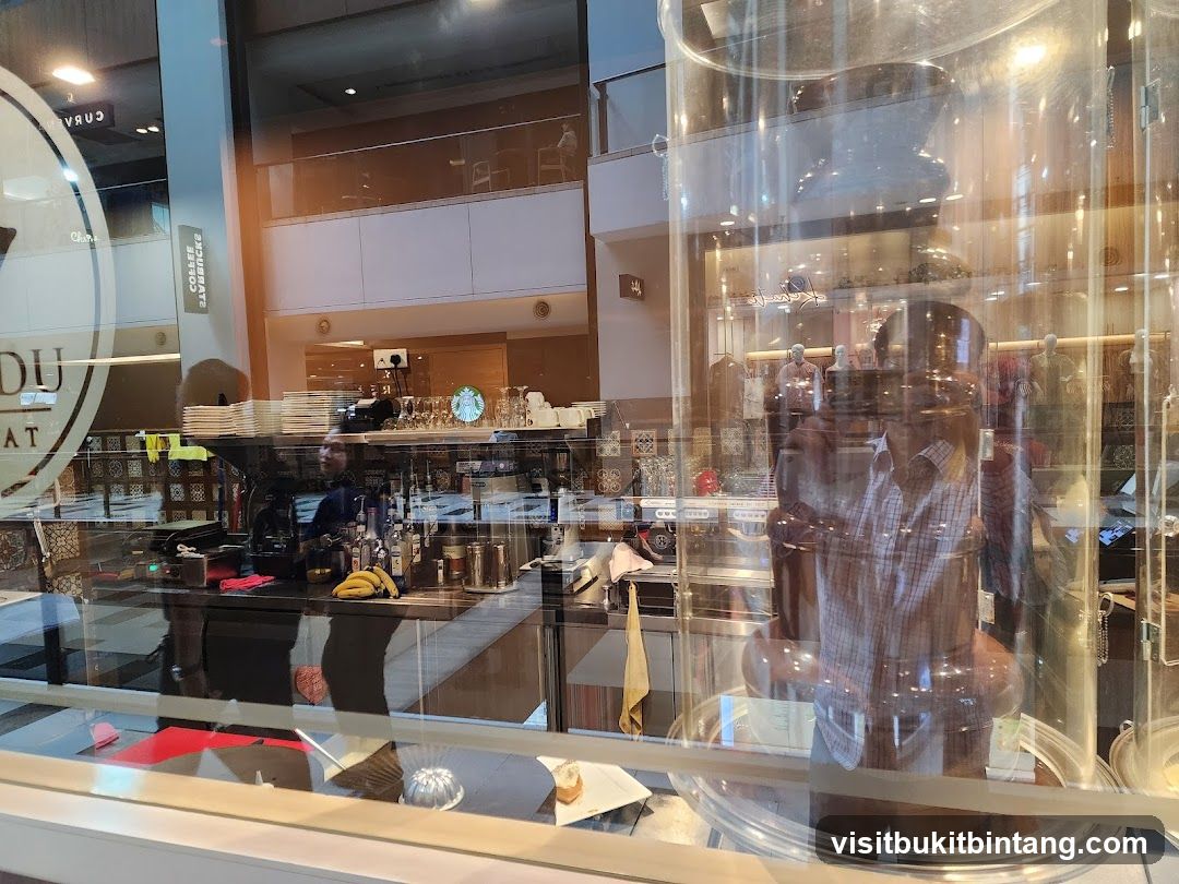 Cafe Interior with Chocolate Fountain