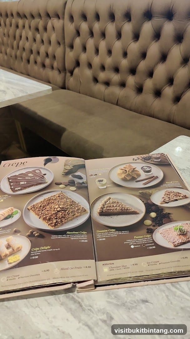 Crepe Menu