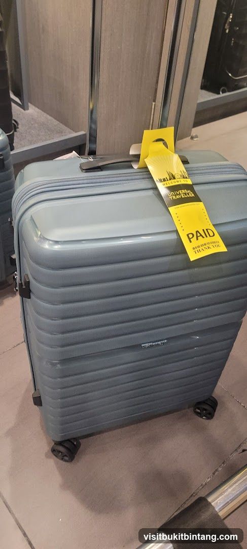 Luggage with a yellow tag