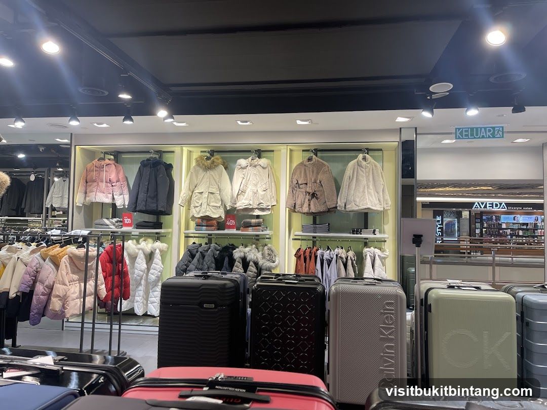 Winter Coats and Luggage Display