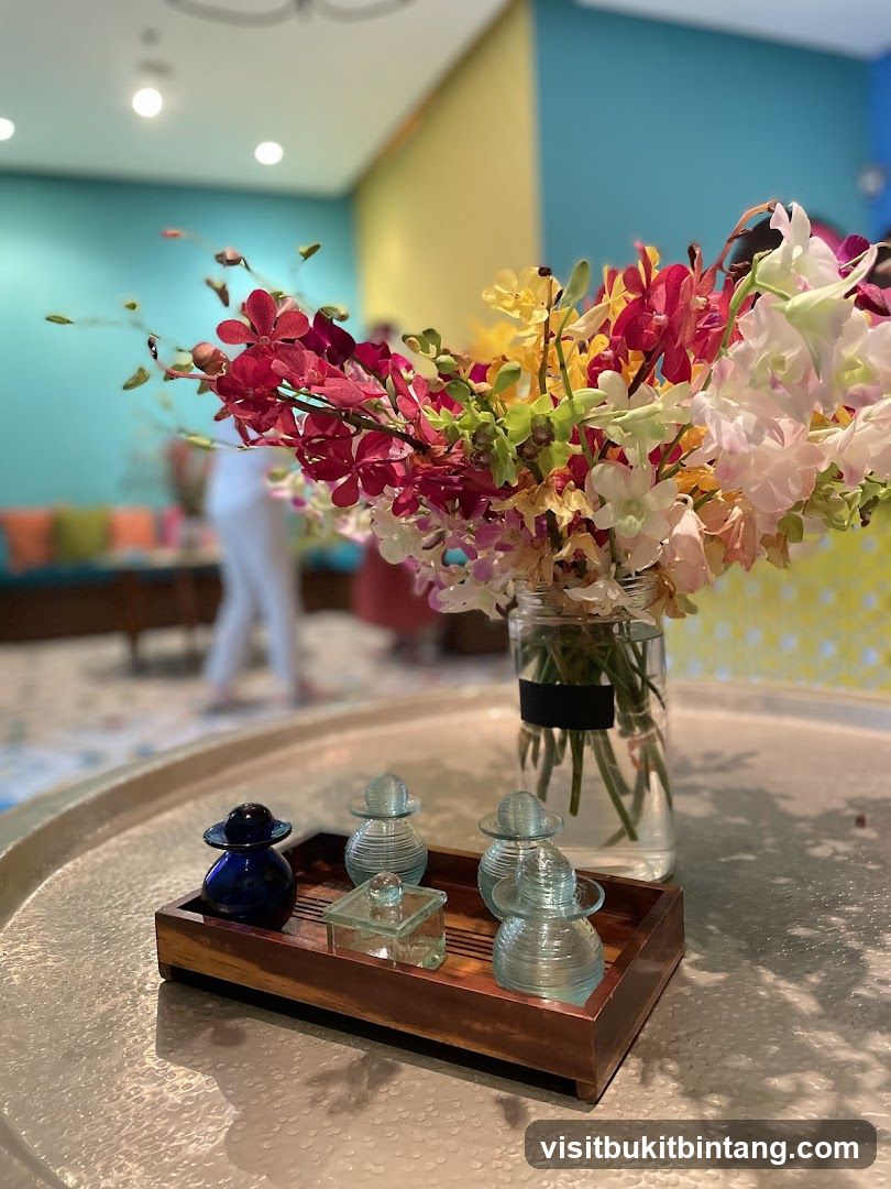 Decorative Tray with Flowers and Perfume Bottles