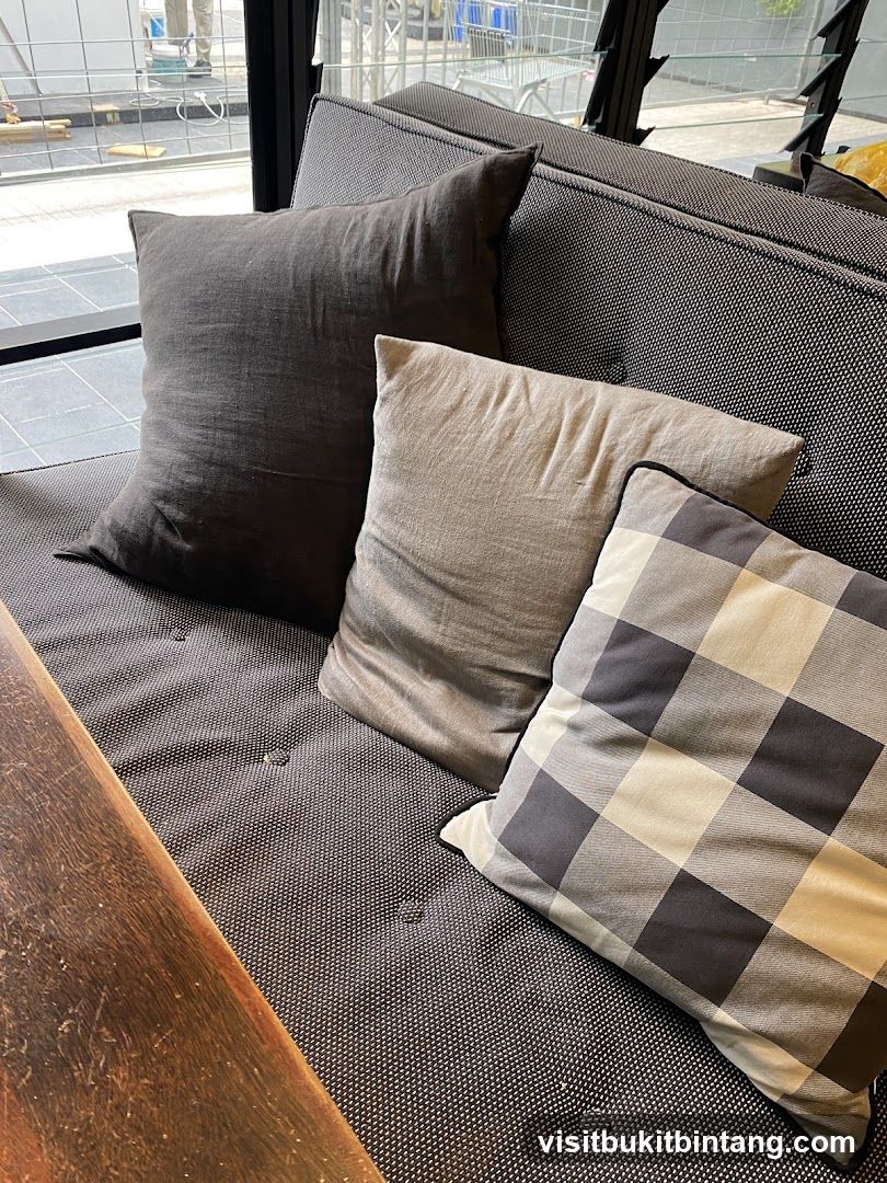 Cushions on a sofa