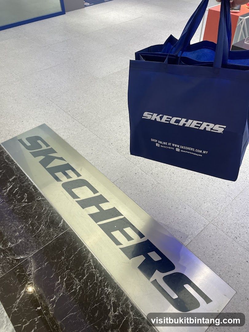 Skechers Shopping Bag and Floor Sign