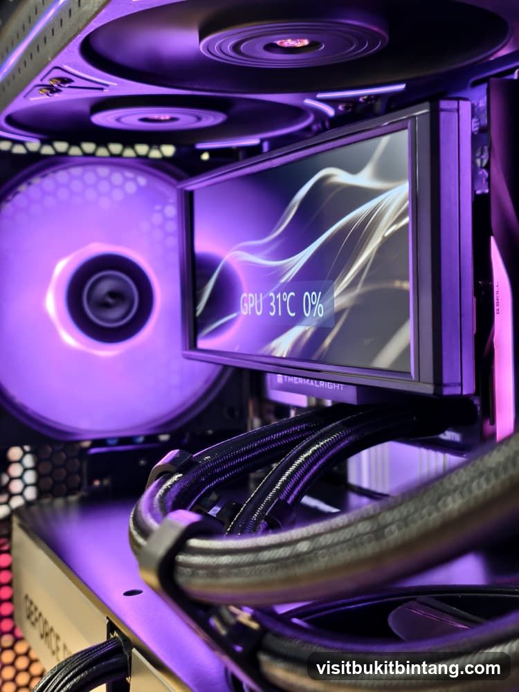 Computer Components with RGB Lighting