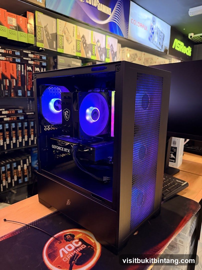 Computer Case with RGB Lighting