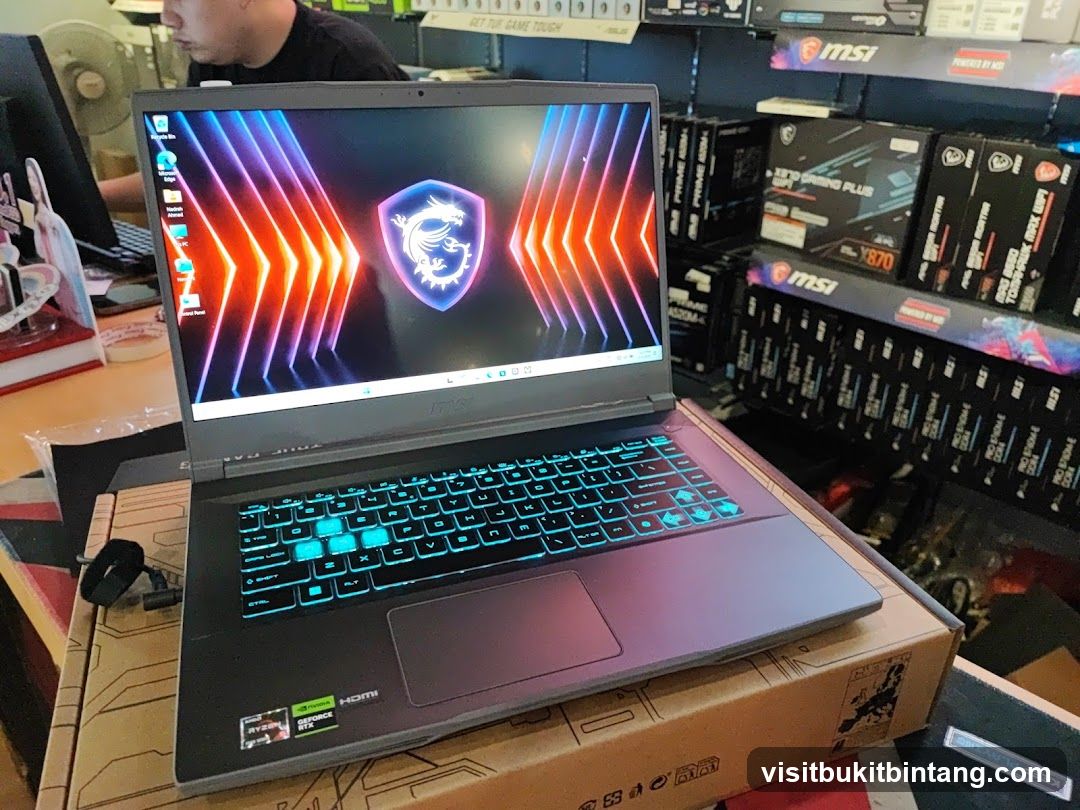 MSI Gaming Laptop Display