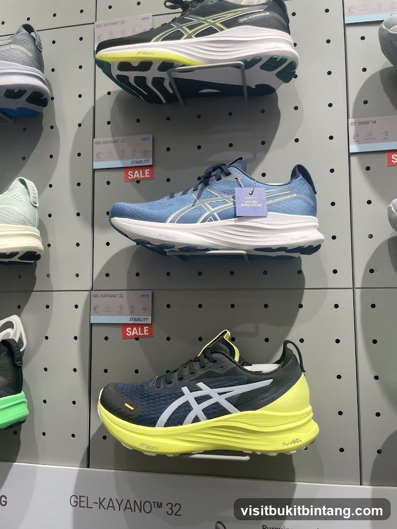 Running Shoes Display
