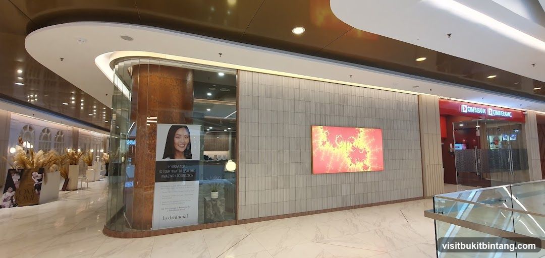Mall Interior with Bank and Spa Facade
