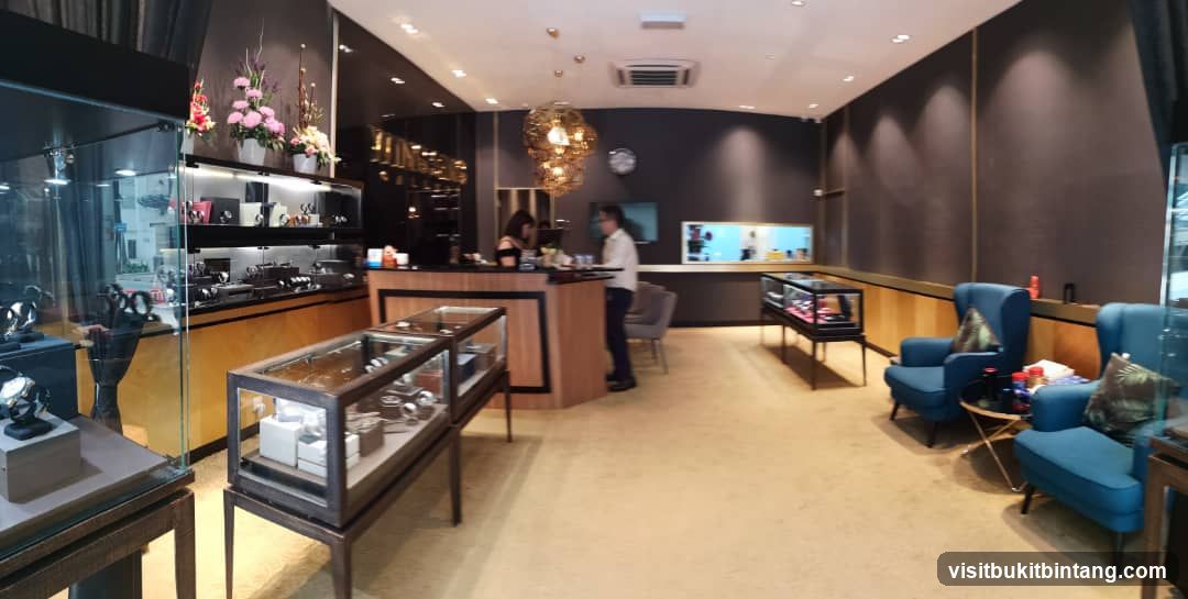 Interior of a jewelry store