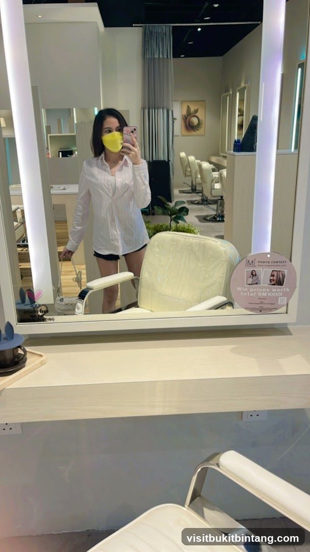 Woman in a salon