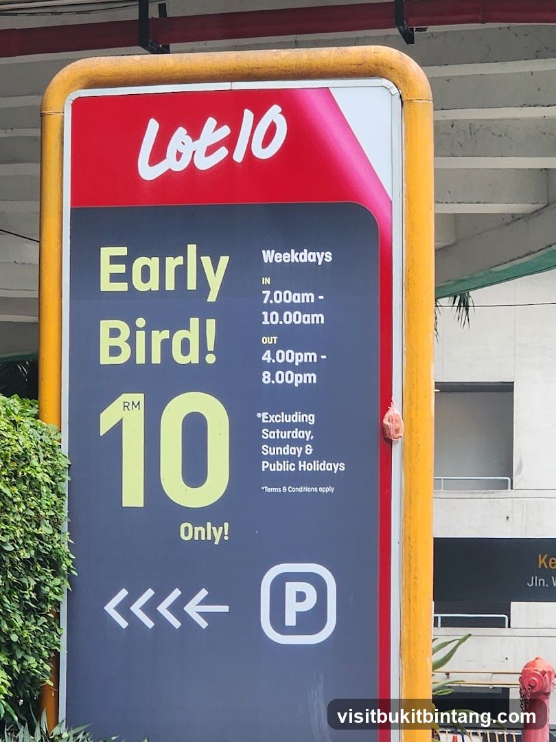 Lot 10 Early Bird Parking