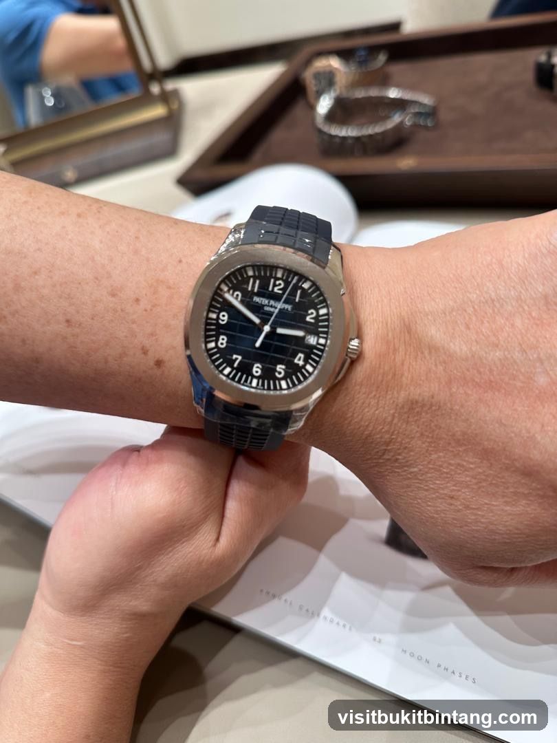 Watch on wrist