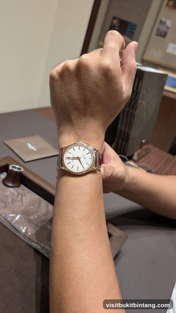 Man wearing a watch