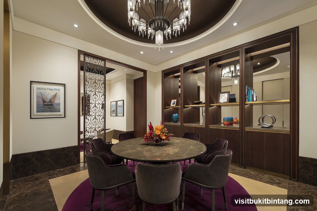 Elegant Dining Room with Patek Philippe Artwork