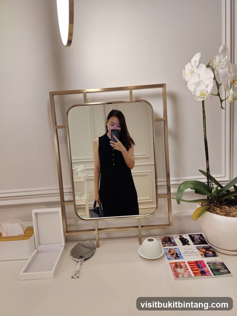 Woman Taking Mirror Selfie