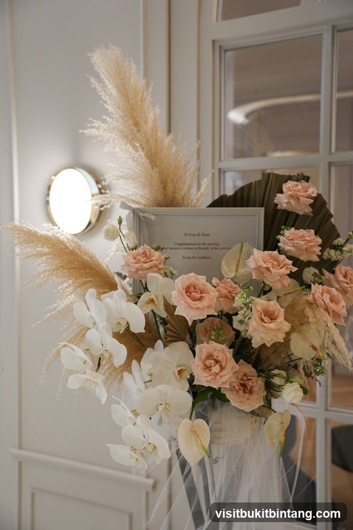 Floral Arrangement with Congratulatory Message