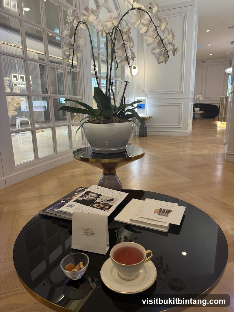 Waiting Area with Tea and Snacks