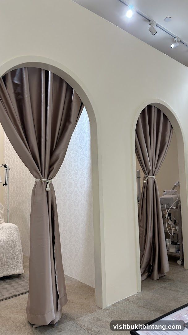 Salon Interior with Treatment Rooms