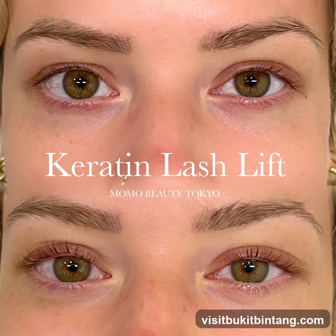Keratin Lash Lift Before and After