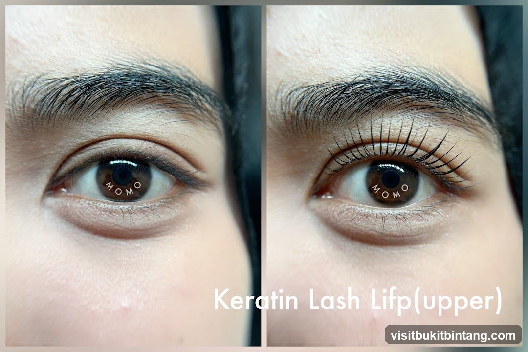 Before and After Keratin Lash Lift
