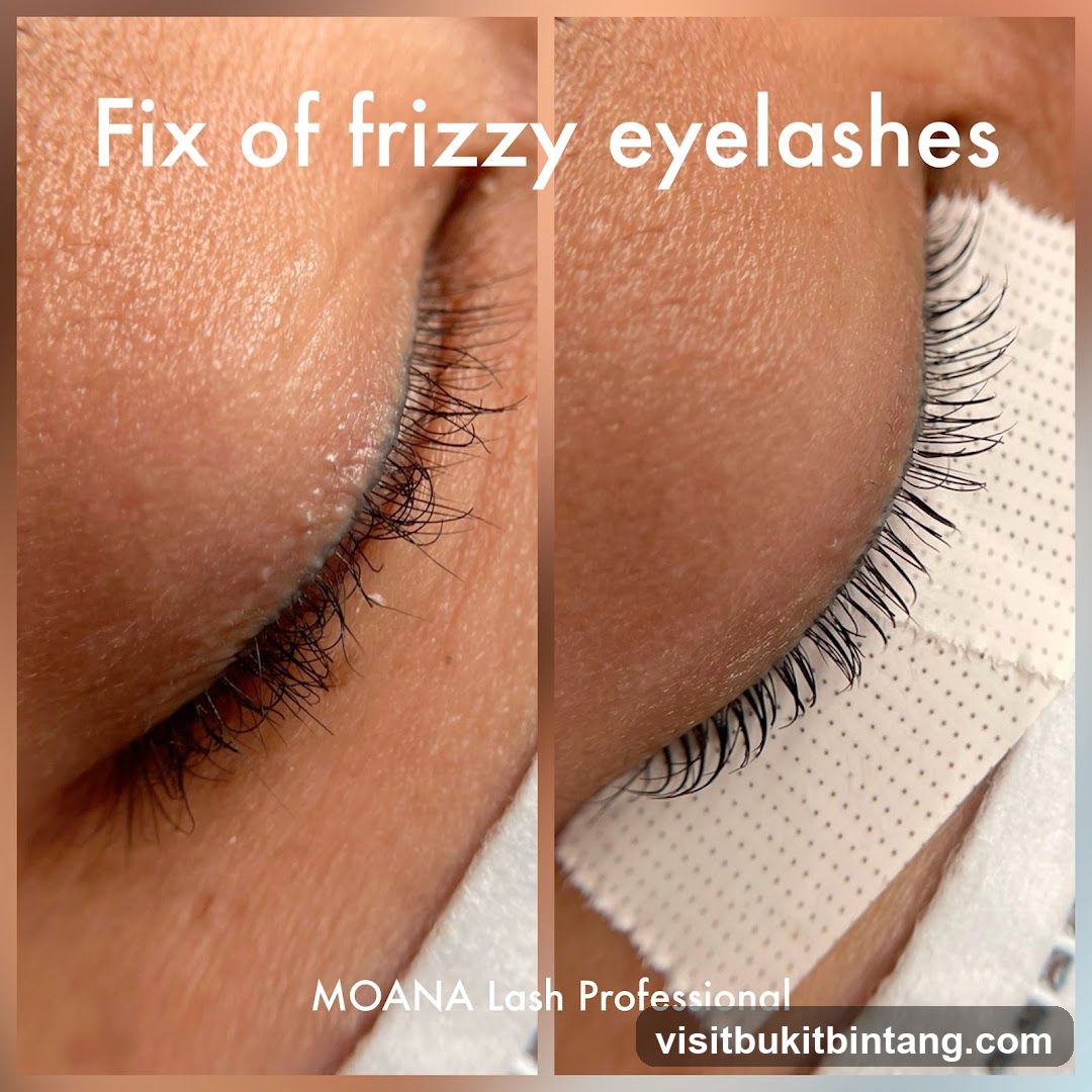 Before and After Eyelash Fix
