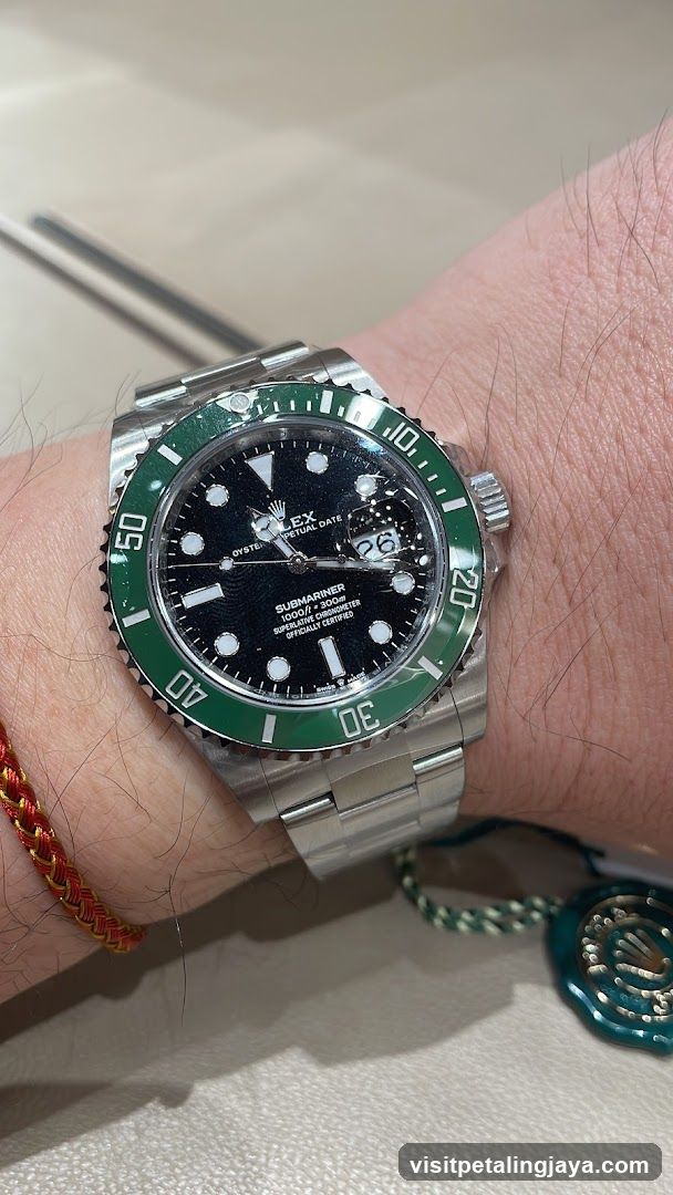 Rolex Submariner on wrist