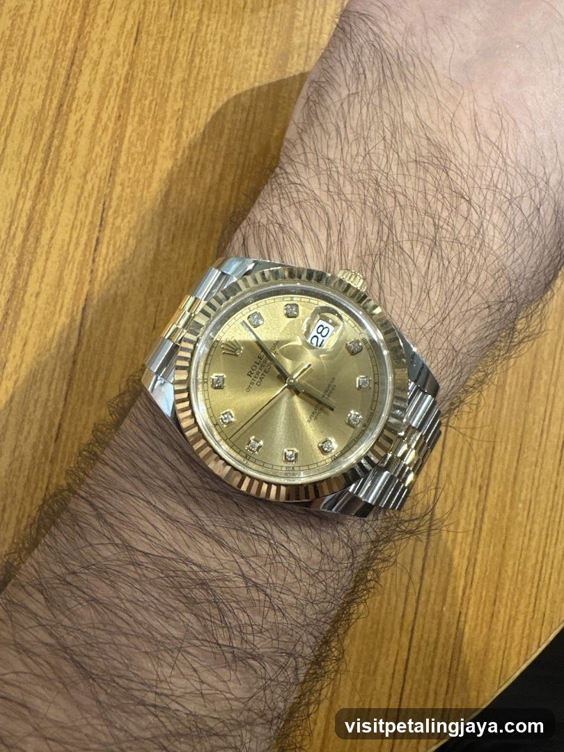 Rolex Datejust on wrist