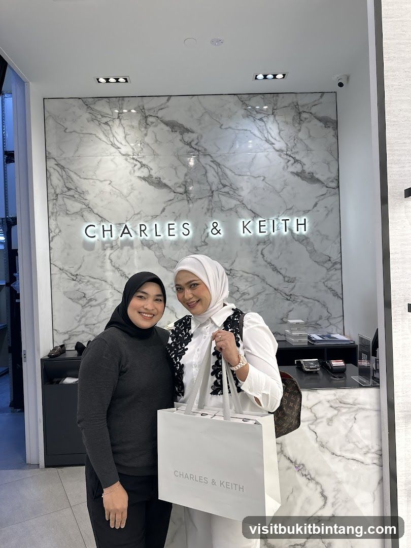 Two Women Posing in a Charles & Keith Store