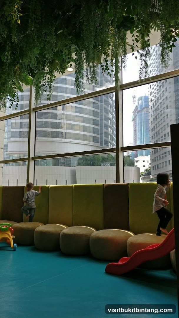Children playing in a modern indoor play area