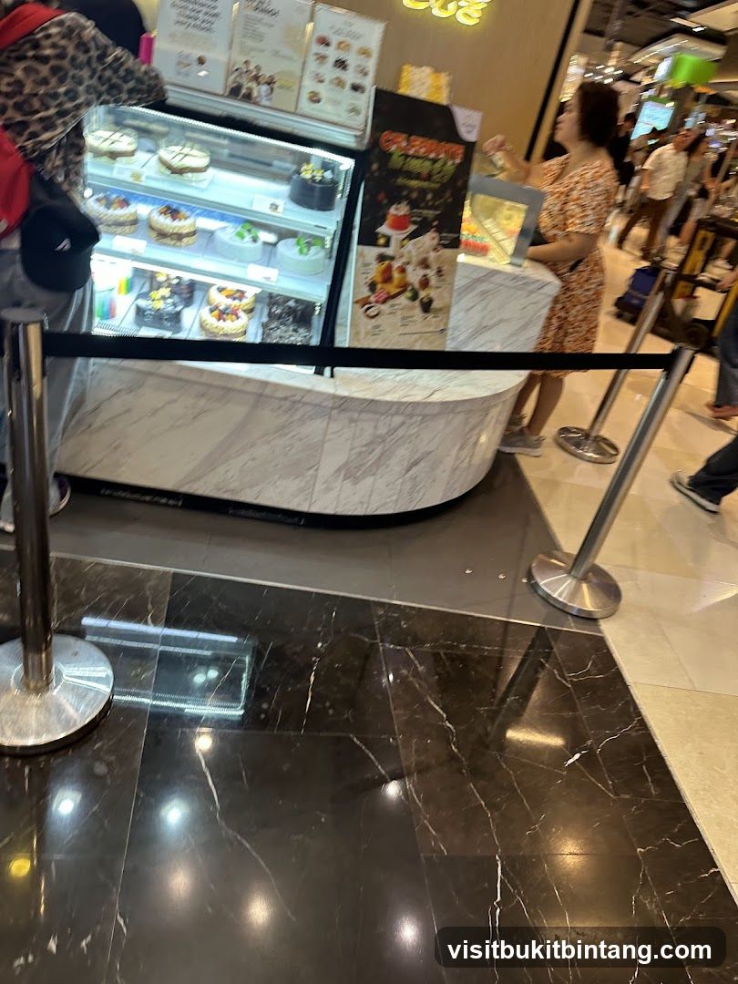 Cakes on display