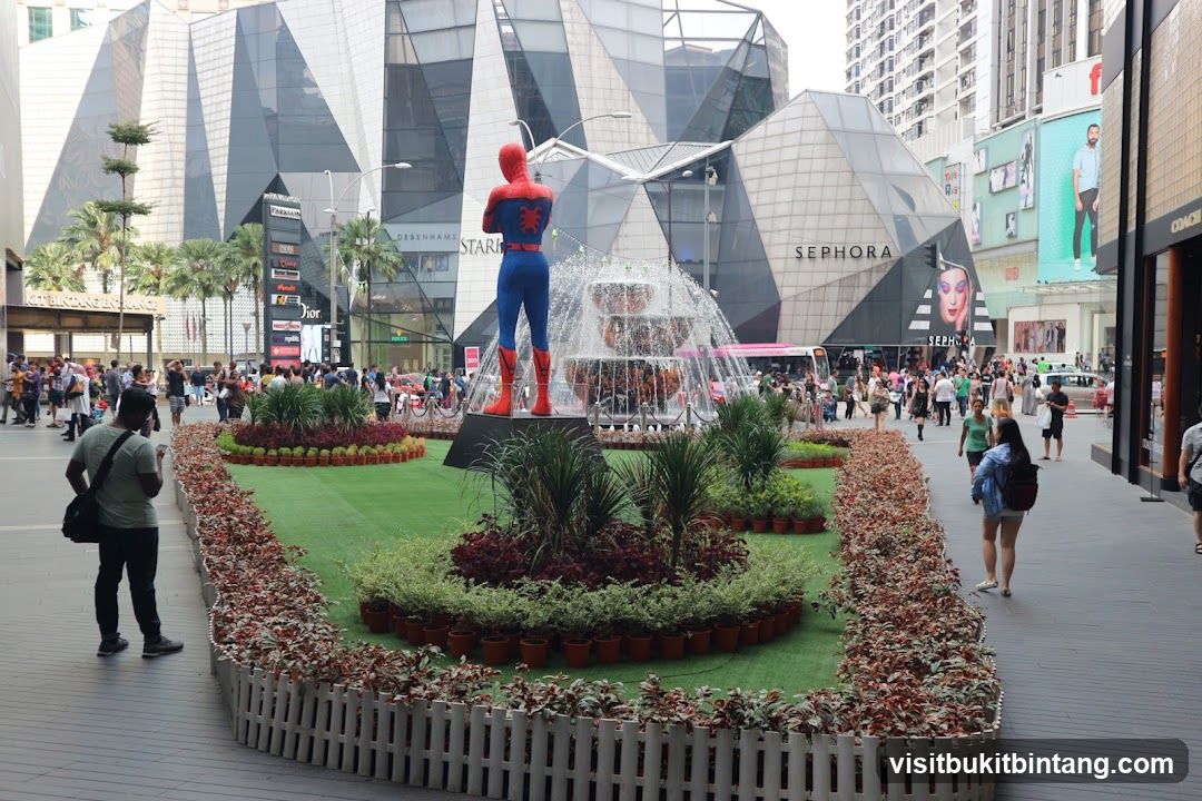 Spiderman Fountain Display