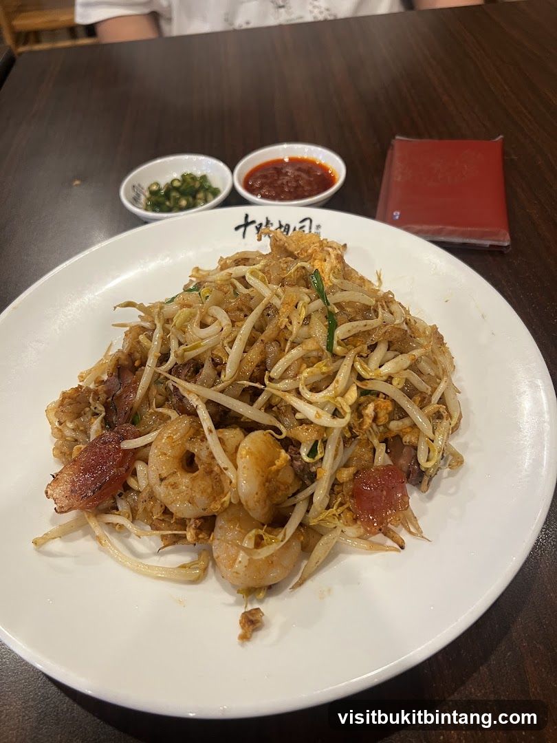 Char Kway Teow with Chili and Sambal