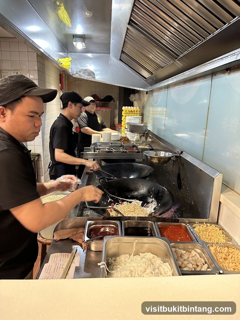 Chefs preparing food in a kitchen