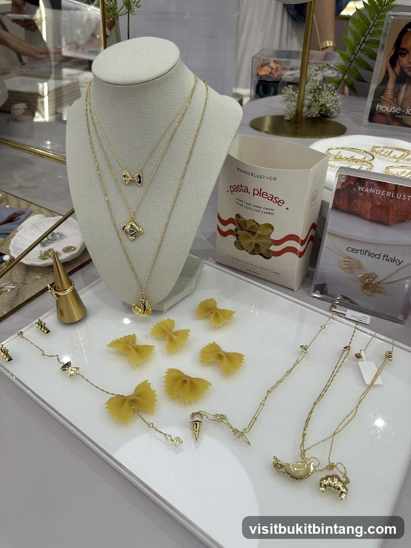 Jewelry Display with Pasta Theme
