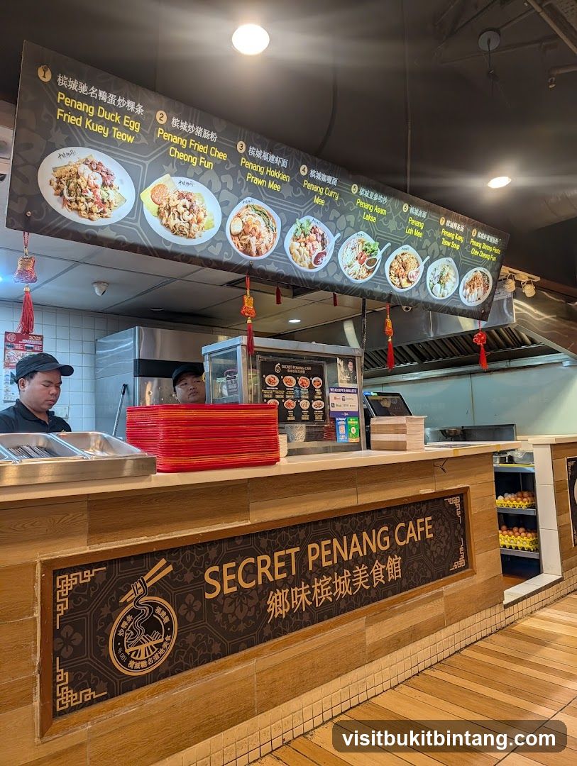 Secret Penang Cafe Menu Board