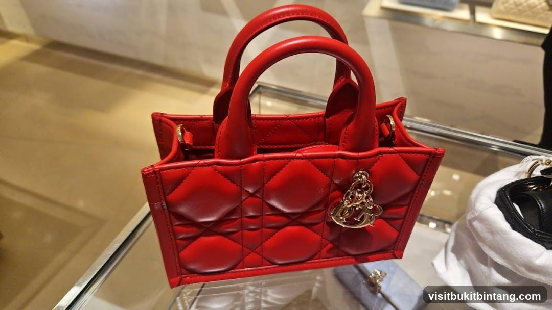 Red Quilted Handbag