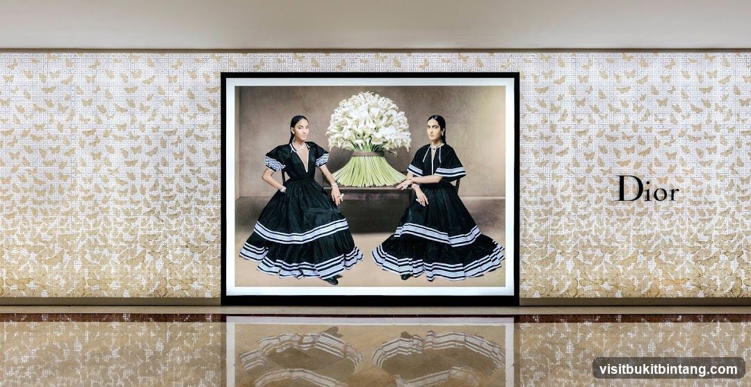 Dior Advertisement with Models and Flowers