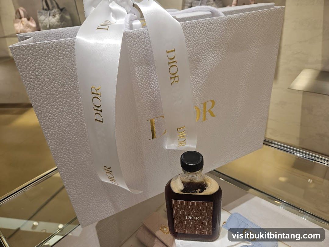 Dior Shopping Bag and Coffee