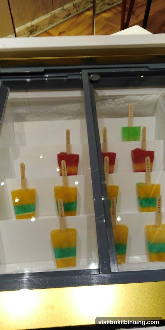Popsicles in a Display Case