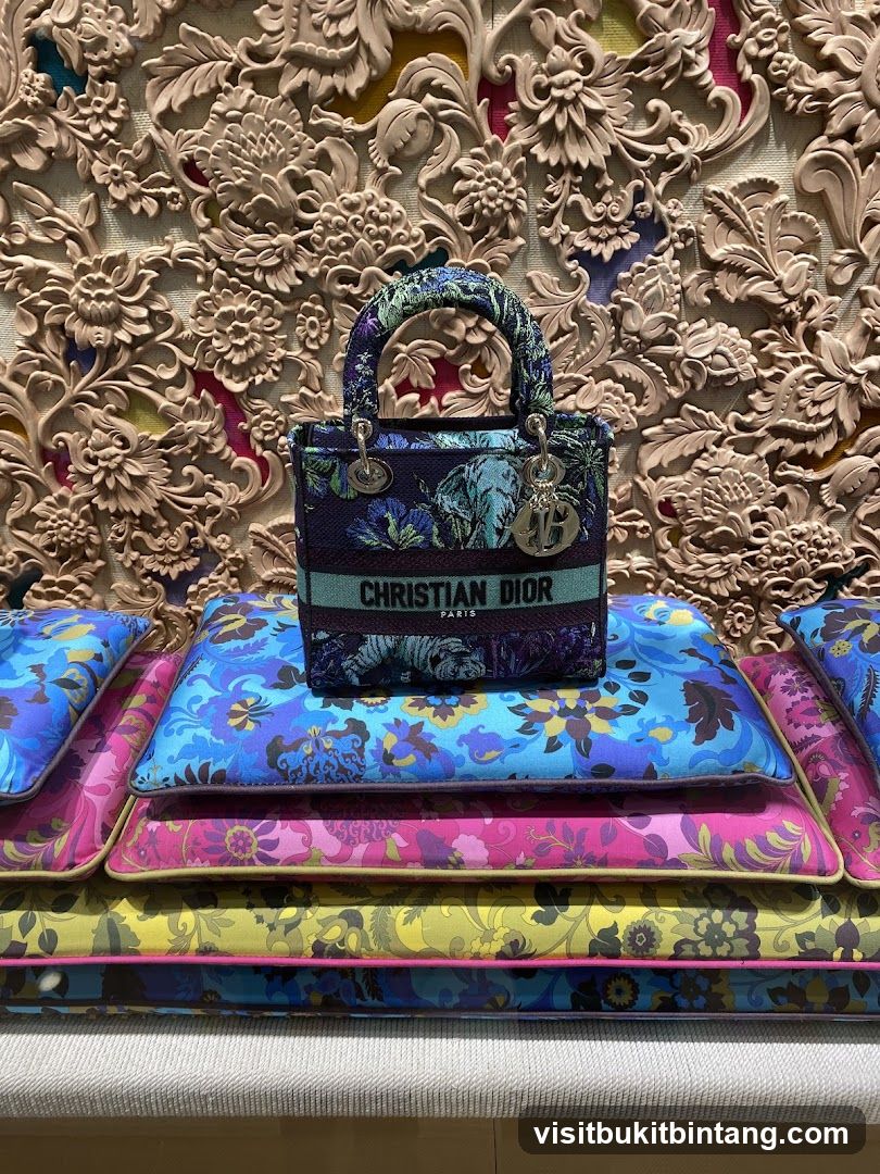 Dior Handbag on Pillows