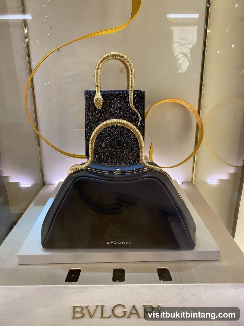 Bulgari Handbags Display