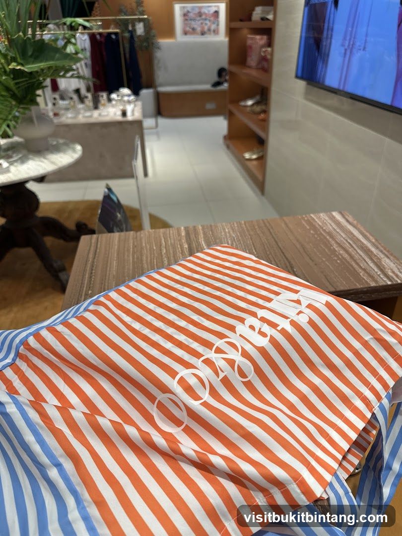 Striped Shopping Bag