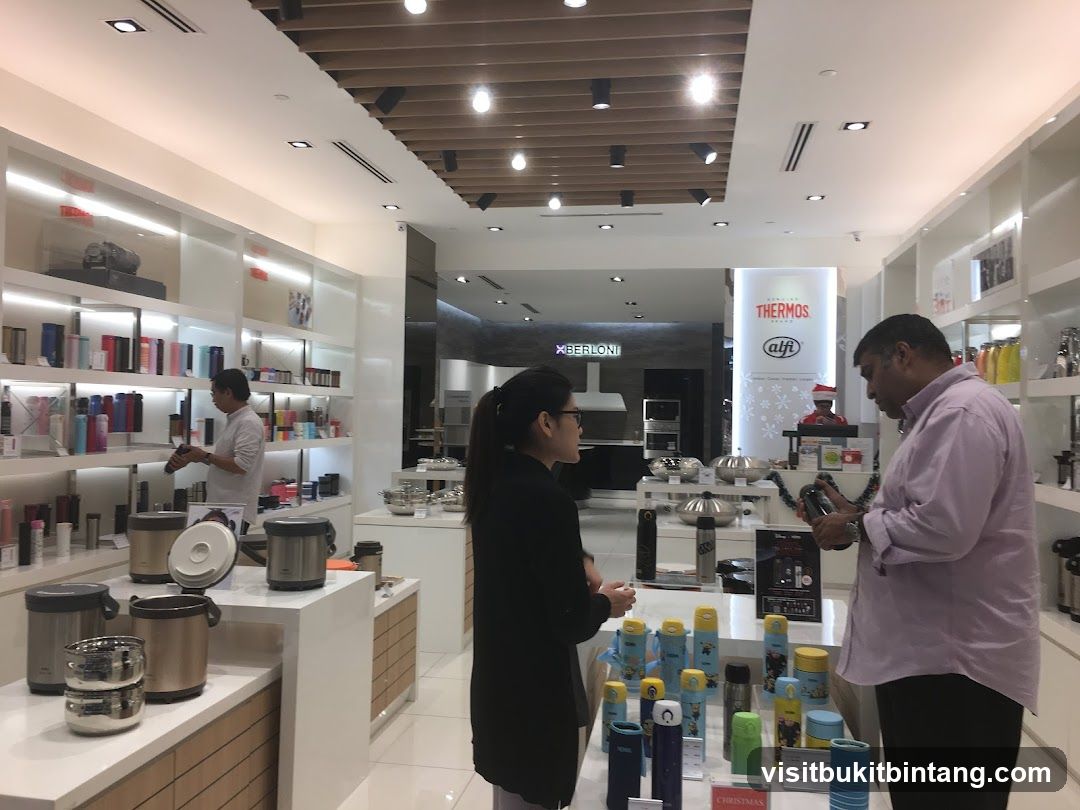 Store Interior with Kitchenware and Thermos Products