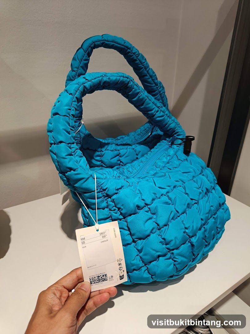Puffy Teal Handbag
