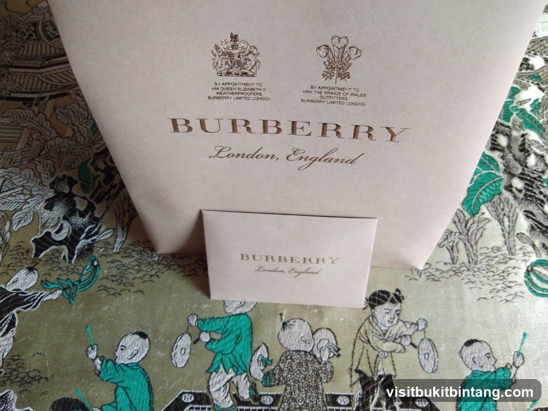 Burberry Shopping Bag and Card